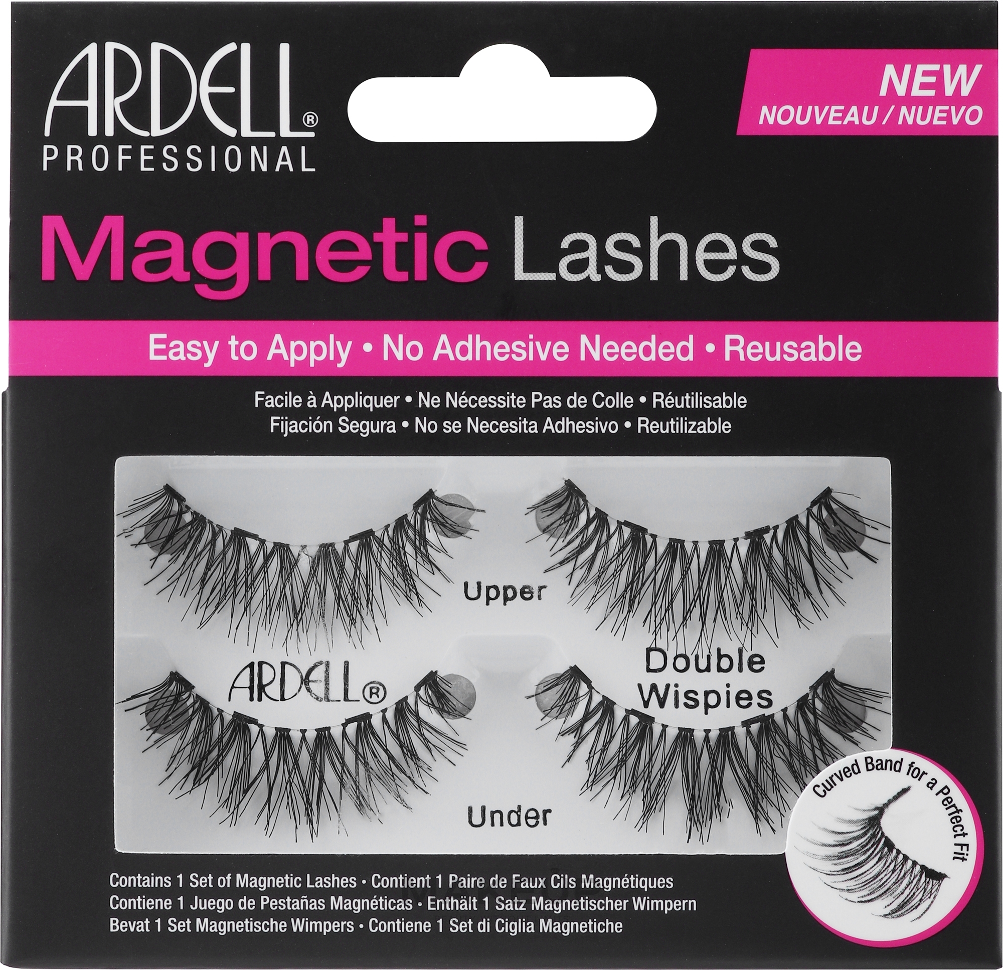 Magnetische Wimpern - Ardell Magnetic Strip Lash Double Wispies — Foto 4 St.