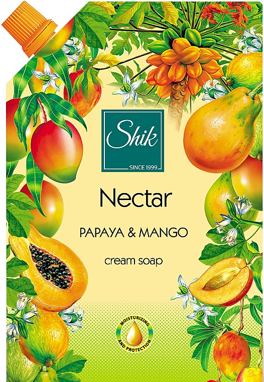 Flüssige Gelseife mit Papaya und Mango (Doypack) - Schick Nectar — Bild N1