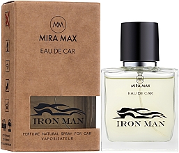 Düfte, Parfümerie und Kosmetik Autoparfüm - Mira Max Eau De Car Iron Man Perfume Natural Spray For Car Vaporisateur