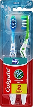 Düfte, Parfümerie und Kosmetik Zahnbürste weich Max White grün, blau 2 St. - Colgate Max White Soft Polishing Star