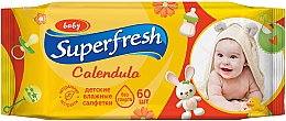 Düfte, Parfümerie und Kosmetik Feuchttücher für Babys und Mütter mit Ringelblume 60 St. - Superfresh