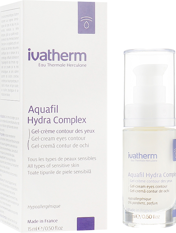 Creme-Gel für die Augenpartie - Ivatherm Aquafil Hydra Complex Gel-Cream — Bild N1