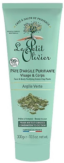 Reinigungspaste für Gesicht und Körper mit grüner Tonerde - Le Petit Olivier Face & Body Purifiying Green Clay Paste — Bild N1