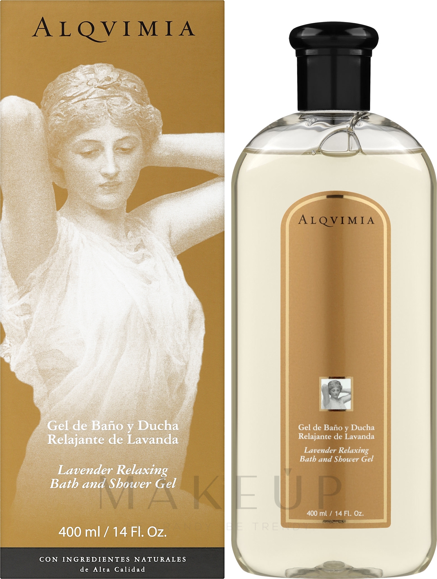 Duschgel - Alqvimia Relaxing Lavender Bath and Shower Gel — Bild 400 ml