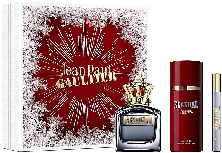 Jean Paul Gaultier Scandal Pour Homme - Duftset (Eau de Toilette 100 ml + Deospray 150 ml + Eau de Toilette Travel 10 ml)  — Bild N1