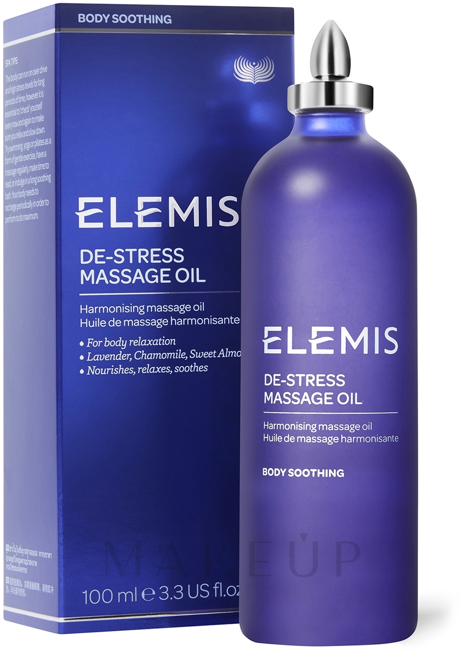 Entspannendes und pflegendes Massageöl - Elemis De-Stress Massage Oil — Bild 100 ml