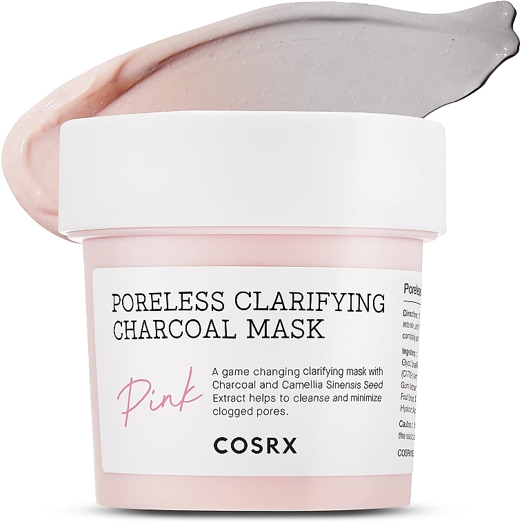 Reinigungsmaske für das Gesicht mit Aktivkohle - Cosrx Poreless Clarifying Charcoal Mask Pink — Bild N3