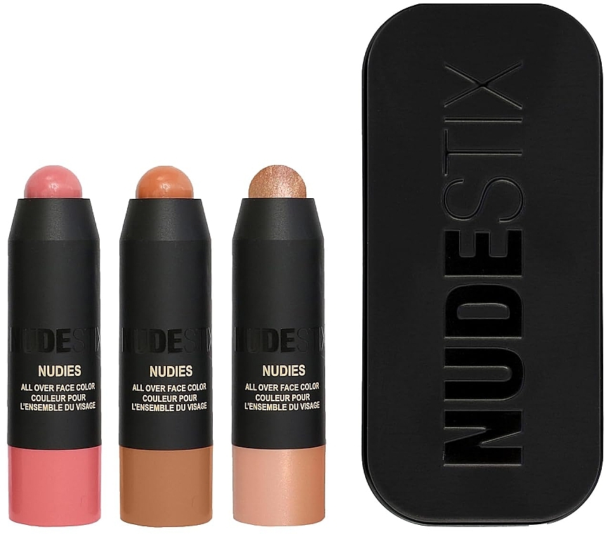 Set - Nudestix Mini Roses & Honey Blush Kit (blush/3x1.8g)	 — Bild N1