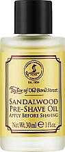 Düfte, Parfümerie und Kosmetik Bartöl vor dem Rasieren mit Sandelholz-Duft - Taylor of Old Bond Street Sandalwood Pre-Shave Oil