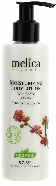 Feuchtigkeitsspendende Körperlotion mit Kaffee-Extrakt - Melica Organic Moisturizing Body Lotion — Bild N1