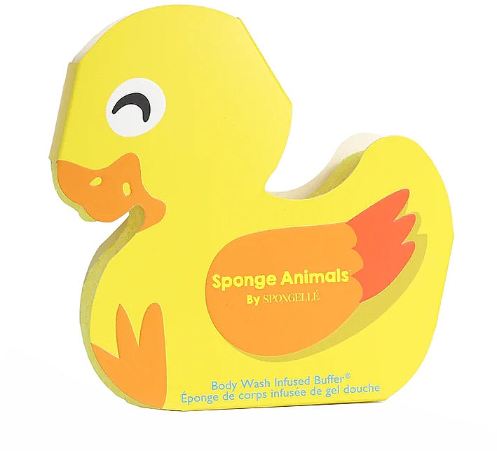 Badeschwamm für Babys Ente - Spongelle Animals Sponge Duck Body Wash Infused Buffer — Bild N2