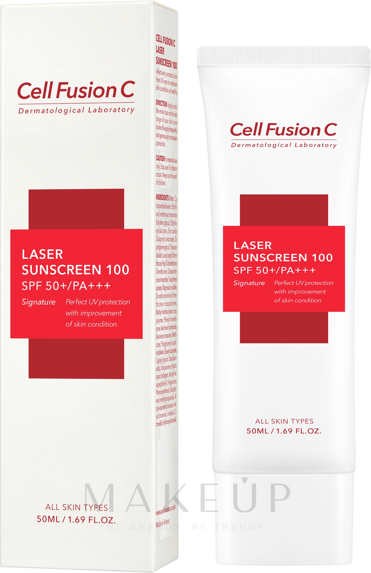 Sonnenschutzcreme für das Gesicht SPF 50+ - Cell Fusion C Laser Sunscreen 100 SPF50+/PA+++ — Bild 50 ml