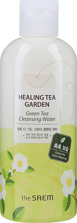 Reinigungswasser für das Gesicht mit weißem Tee-Extrakt - The Saem Healing Tea Garden Green Tea Cleansing Water — Bild N1