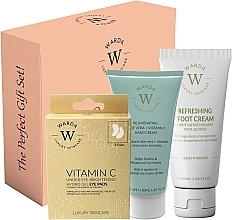 Set - Warda Vitamin C Glow & Care Set (eye/pads/3pcs + h/cr/50ml + foot/cr/100ml) — Bild N1