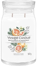 Duftkerze im Glas mit 2 Dochten Weiße Fichte und Grapefruit - Yankee Candle Singnature — Bild N1