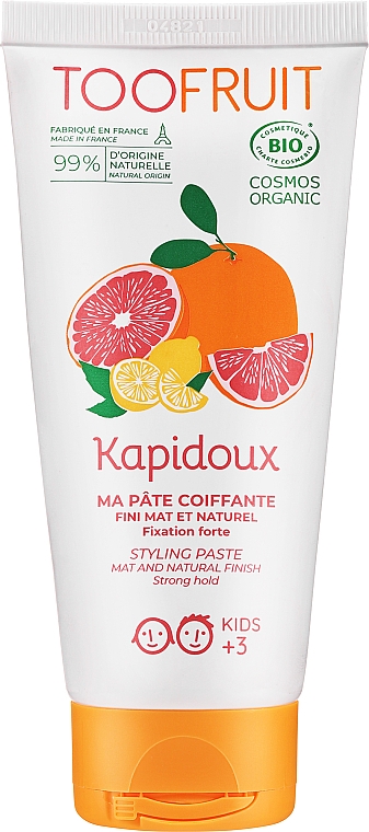 Styling-Haarpaste mit Grapefruit und Zitrone Starker Halt - TOOFRUIT Kapidoux Grapefruit Lemon Styling Paste — Bild N1