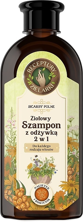 2in1 Shampoo-Conditioner - Receptury Zielarki Skarby Polne  — Bild N1