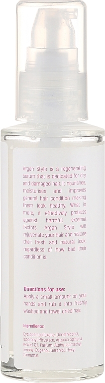Regenerierendes Serum für strapaziertes Haar mit Arganöl - Noble Health Hair Care Panda Argan Style — Bild N3