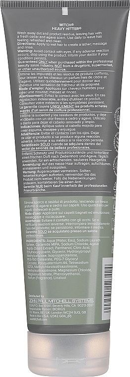 Tiefenreinigendes Shampoo - Paul Mitchell Mitch Heavy Hitter Deep Cleansing Shampoo — Bild N4