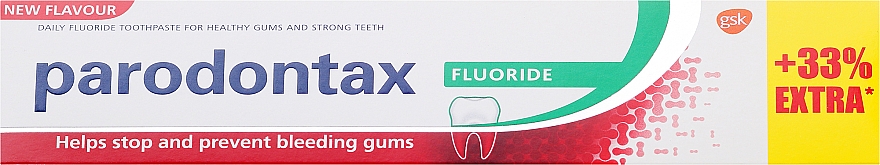 Zahnpasta mit Fluoride gegen Zahnfleischbluten - Parodontax F — Foto N7