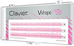 Düfte, Parfümerie und Kosmetik Wimpernbüschel-Set rosa - Clavier Vshape Colour Edition Pink