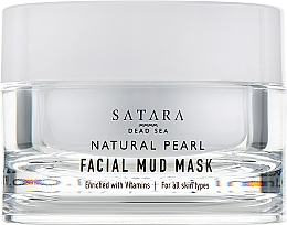 Gesichtsmaske mit Mineralien und Salzen aus dem Toten Meer - Satara Natural Pearl Facial Mud Mask — Bild N2