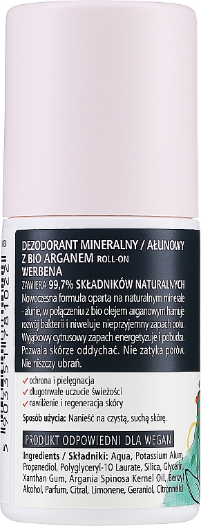 Natürliches Deo Roll-on mit Eisenkrautduft - Arganove Werbena Dezodorant Roll — Bild N2
