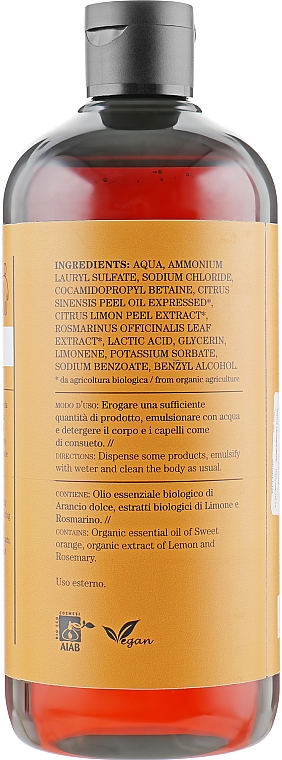 2in1 Shampoo-Duschgel Zitrusfrüchte - Bioearth Citrus Fruits Shampoo & Body Wash — Bild N2