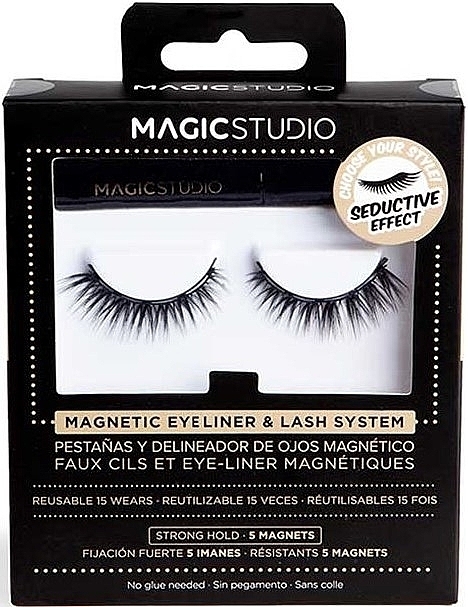 Magnetische falsche Wimpern mit Eyeliner - Magic Studio Magnetic Eyelashes + Eyeliner Seductive Effect — Bild N2