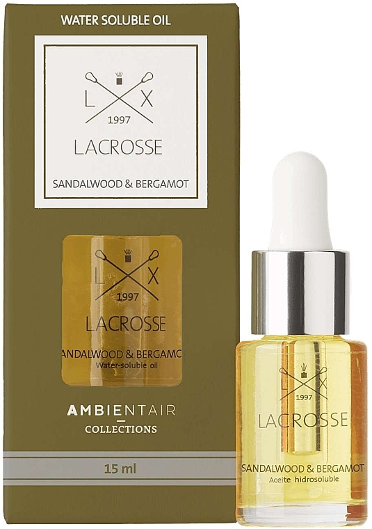 Duftöl Sandelholz und Bergamotte - Ambientair Lacrosse Sandalwood & Bergamot Perfumed Oil — Bild N1