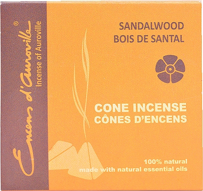 Räucherkegel Sandelholz - Maroma Encens d'Auroville Cone Incense Sandalwood — Bild N1