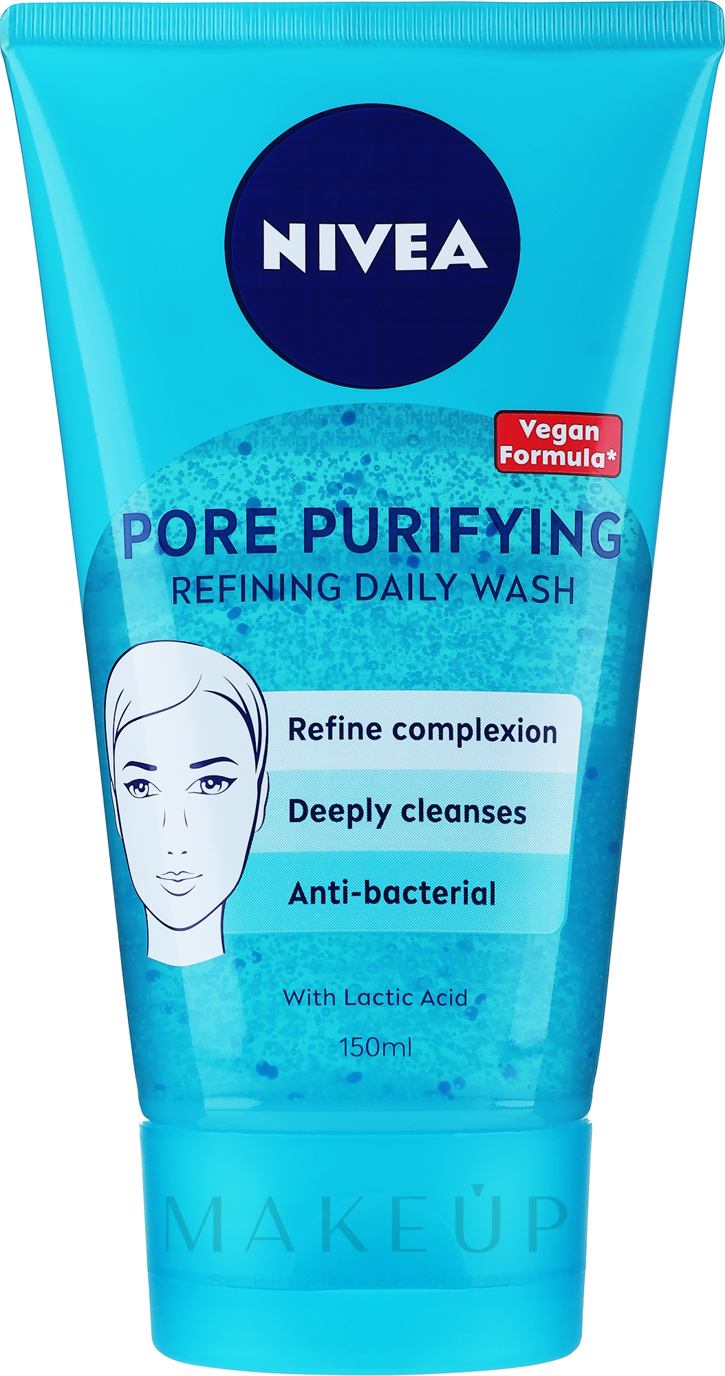 Peeling-Gesichtswaschgel gegen Hautunreinheiten - NIVEA Pure Effect Clean Deeper — Bild 150 ml