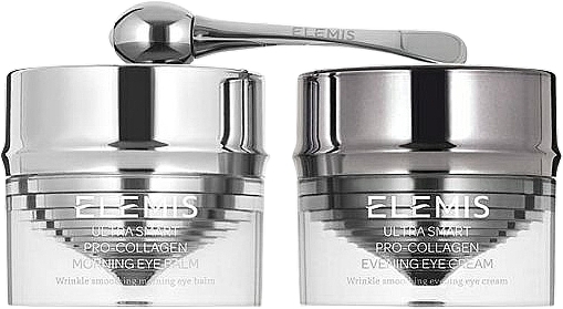 Set für die Haut um die Augen - Elemis Ultra Smart Pro-Collagen Eye Duo (Augenbalsam 10ml + Augencreme 10ml) — Bild N1