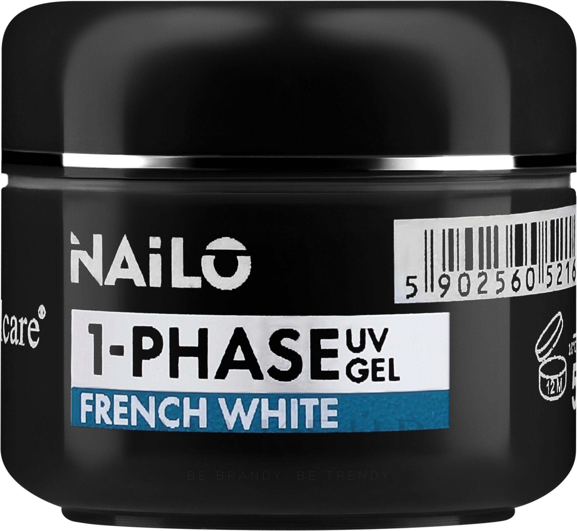 UV Nagelgel - Silcare Nailo 1-Phase Gel UV French White — Bild 5 g