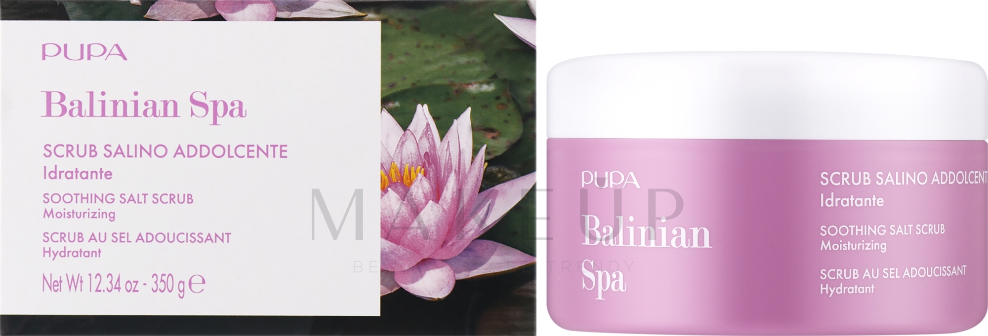 Beruhigendes Salz-Körperpeeling - Pupa Balinian Spa Soothing Salt Scrub Moisturizing — Bild 350 g