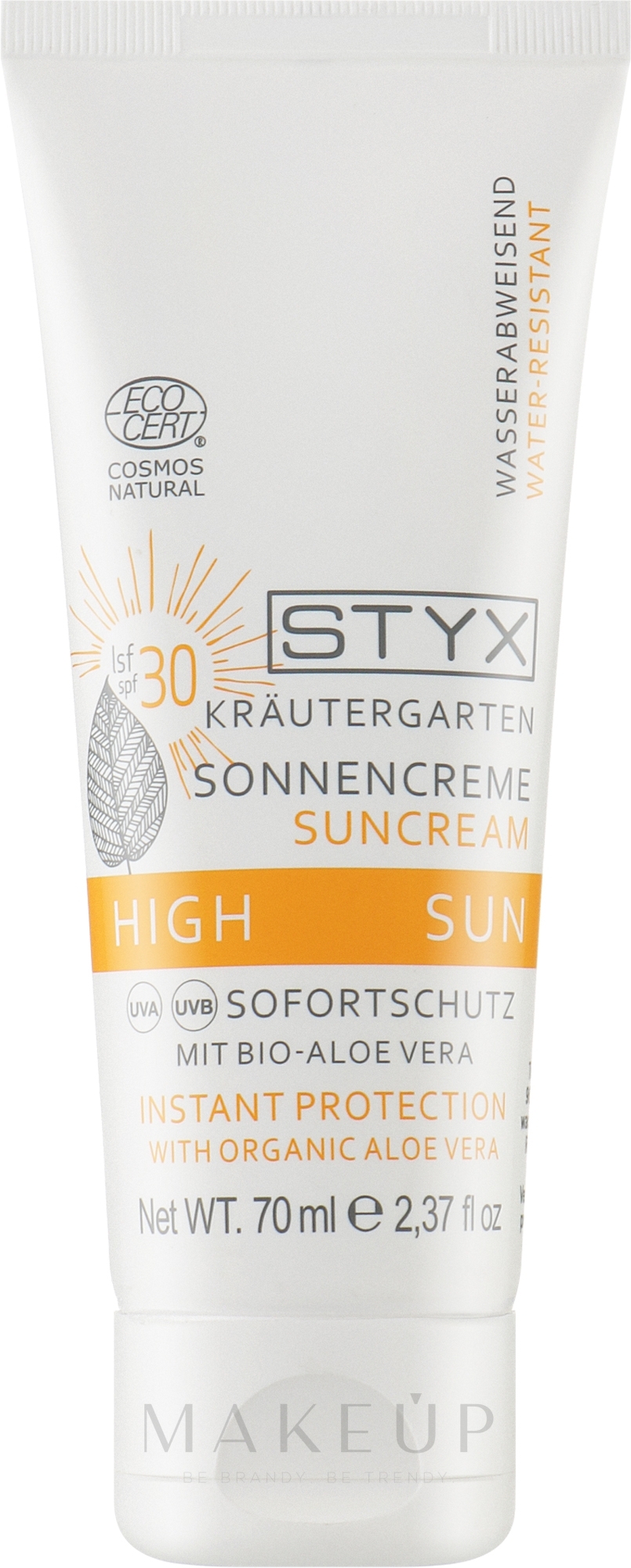 Sonnenschutzcreme für das Gesicht mit Bio Aloe Vera SPF 30 - Styx Naturcosmetic Sun Cream SPF 30 — Bild 70 ml