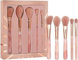 Düfte, Parfümerie und Kosmetik Make-up Pinselset 5-tlg. - Crystallove Rose Quartz Makeup Brushes Set