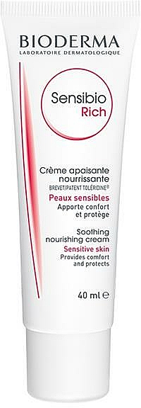 Nährende Gesichtscreme für empfindliche und trockene Haut - Bioderma Bioderma Sensibio Rich Soothing Cream — Bild N2