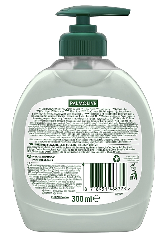 Antibakterielle flüssige Handseife - Palmolive Hygiene-Plus Sensitive Aloe Vera Liquid Hand Wash — Bild N3