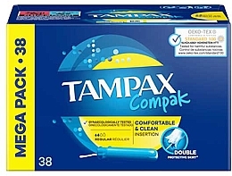 Düfte, Parfümerie und Kosmetik Tampons mit Applikator 38 St. - Tampons Compak Regular Tampons