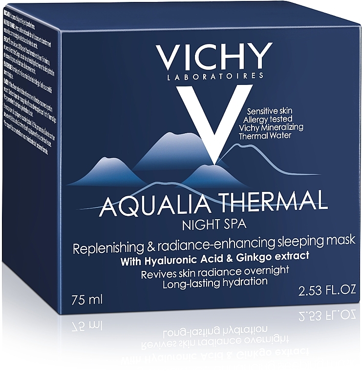 Feuchtigkeitsspendendes und regenerierendes Gesichtscreme-Gel für die Nacht - Vichy Aqualia Thermal Night SPA — Bild N2