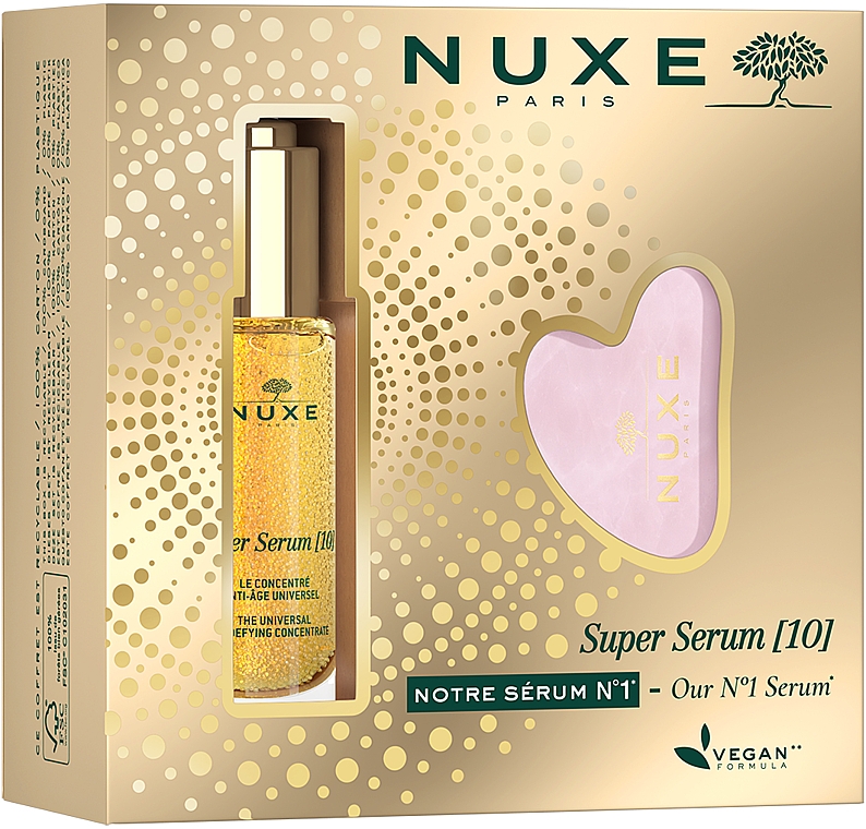 Gesichtspflegeset - Nuxe Super Serum [10] (Gesichtsserum 30ml + Massage-Platte 1 St.) — Bild N2