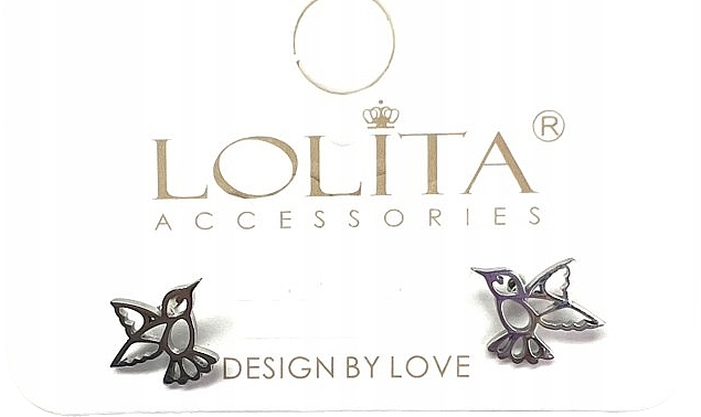 Ohrringe für Frauen Kolibri silbern - Lolita Accessories — Bild N1