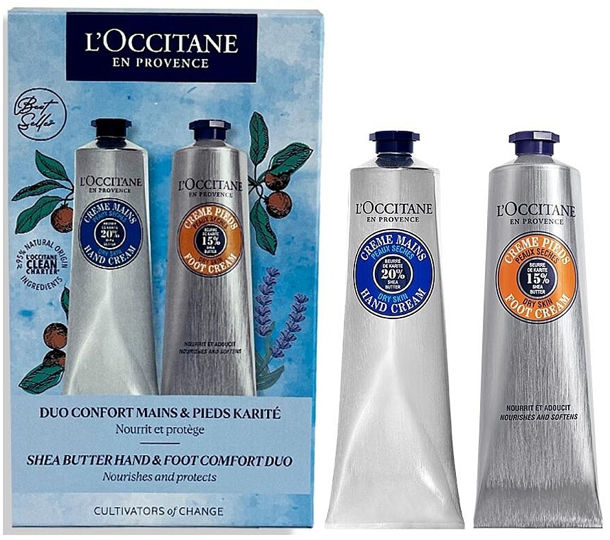 Set - L'Occitane en Provence Hand & Foot (h/cr/150ml + f/cr/150ml) — Bild N1