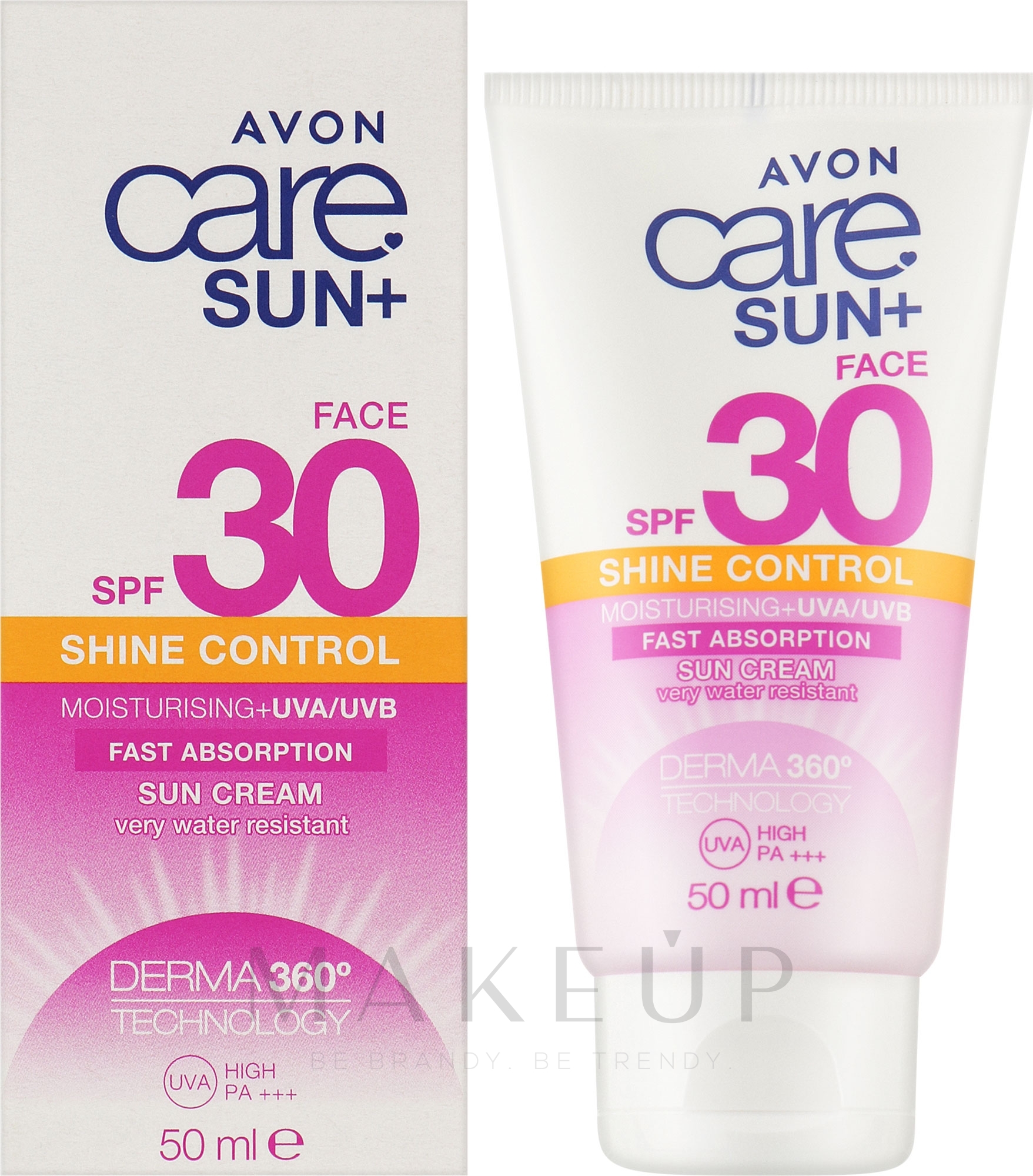 Feuchtigkeitsspendende Sonnenschutzcreme für das Gesicht SPF 30 - Avon Care Sun+ Shine Control Sun Cream SPF 30 — Bild 50 ml