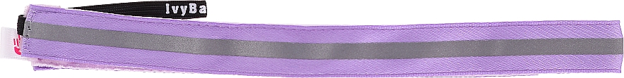 Haarband lila-silber - IvyBands Neon Lilac Reflective Hair Band — Bild N2
