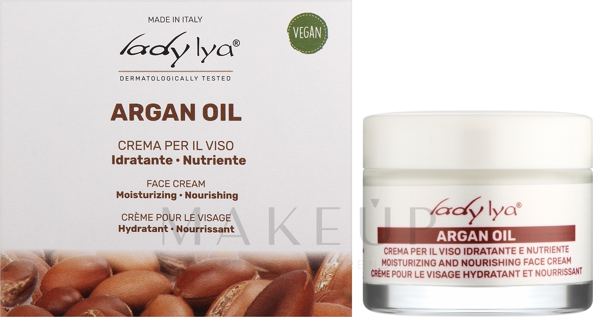Pflegende Gesichtscreme mit Arganöl - Lady Lya Face Cream — Bild 50 ml