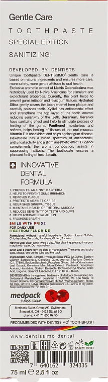 Zahnpasta - Dentissimo Premium Oral Care Gentle Care Sanitizing — Bild N3