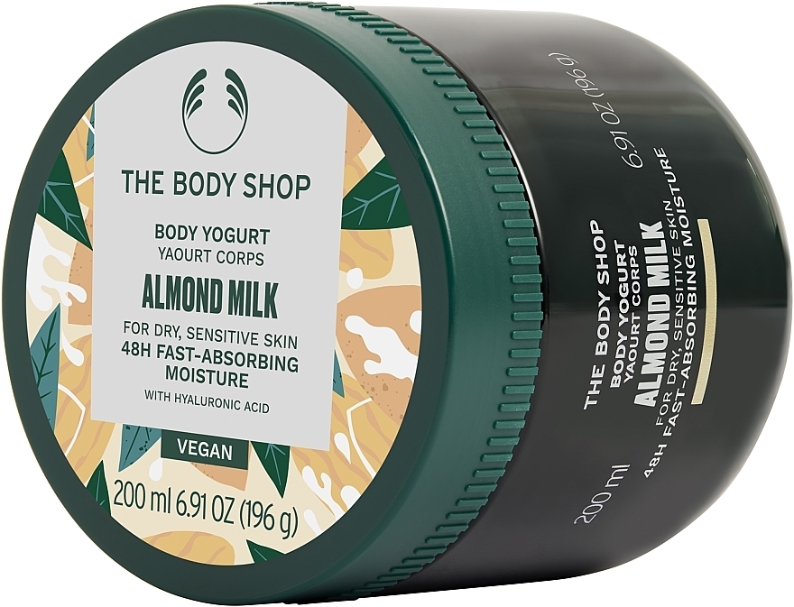 Körperjoghurt für empfindliche Haut mit süßem Mandelöl und Bio-Mandelmilch - The Body Shop Almond Milk Body Yoghurt — Bild N2