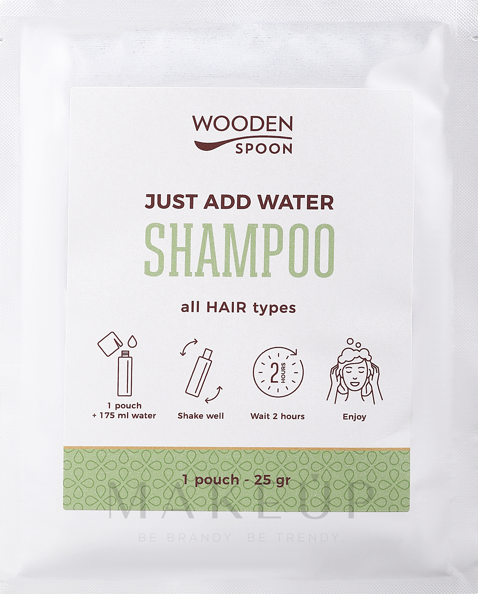 Haarshampoo - Wooden Spoon Just Add Water Eco Shampoo — Bild 25 g